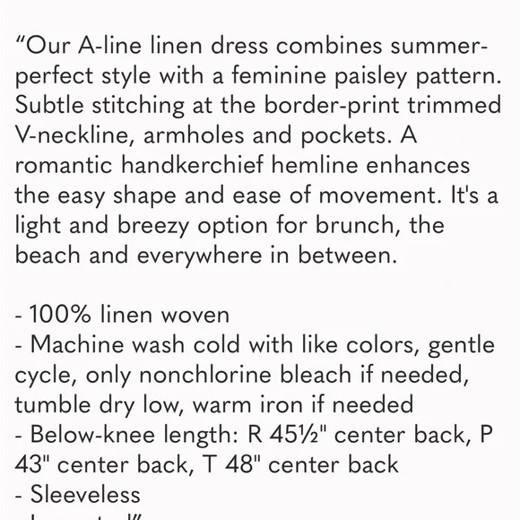 J.Jill Pure Jill Linen mauve paisley boho dress. Large - Picture 5 of 7